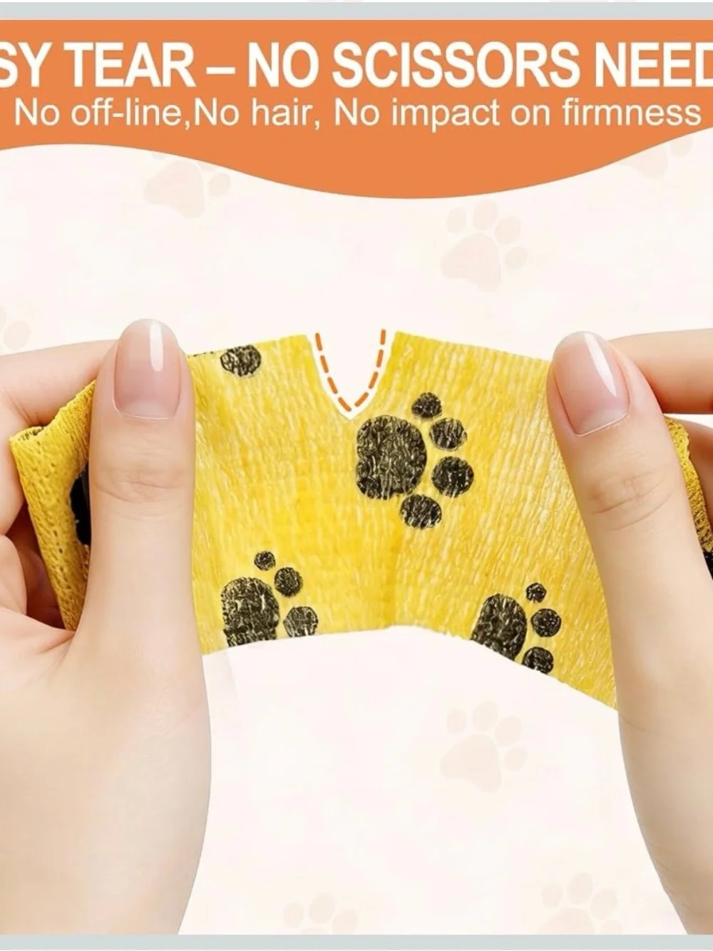6 Rolls Pet Vet Wrap Cohesive Bandage Self Adhesive 2